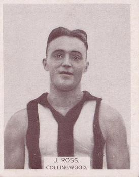 1933 Wills's Victorian Footballers (Large) #110 Jack Ross Front